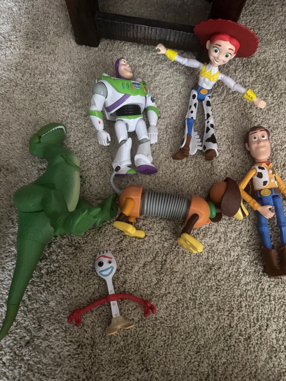 Disney Toy Story Action Figures - Woody, Buzz, Jessie & Forky